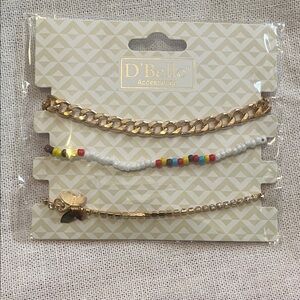 Gold and Multicolor Bracelet Set